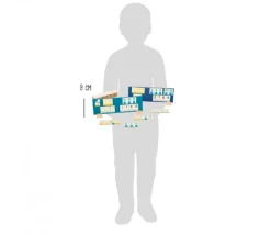 Jeu Rummy en bois. Version pastel