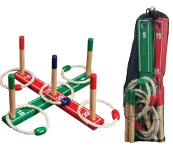 Jeux adresse Cible de lancer coloré avec anneaux