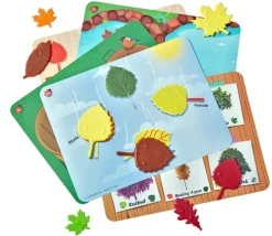 Kit activités math feuilles sensorielles (plastique 100% recyclé)