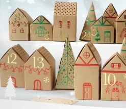 Kit Calendrier de l'Avent - Village carton à construire
