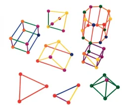 Kit tiges et boules : 330 pièces géométrie en 3 dimensions