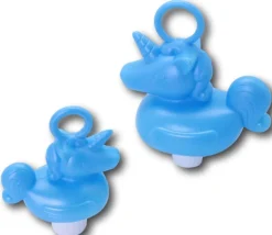 Licorne à pêcher bleu turquoise 11 cm pour pêche aux canards