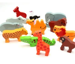 Léopard en bois 53 x 86 x 15 mm