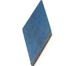Losange en bois 60 x 25 x 8 mm BLEU vintage