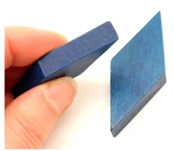 Losange en bois 60 x 25 x 8 mm BLEU vintage