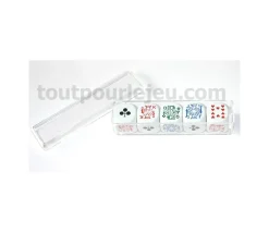 Lot 5 dés poker 16 mm pour poker d'as