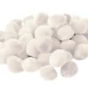 Lot 45 pompons blancs 15 mm