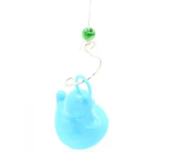 Lot de 2 Cannes à pêche en BOIS avec crochet