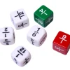 Lot de 6 dés mathématiques fractions