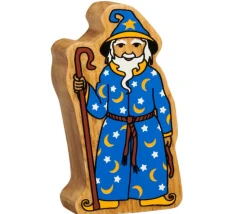 Magicien sorcier en bois 106 x 60 x 25 mm personnage
