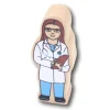 Médecin en bois 100 x 40 x 25 mm personnage jeu