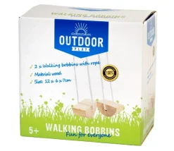 Mini échasses en bois arrondies