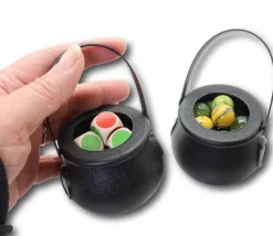 Mini chaudron plastique noir 7 cm