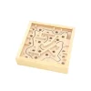 mini labyrinthe en bois 11.5 x 11.5 cm