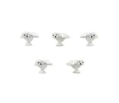 Mini mini figurine Harfang des neiges - hibou 20 x 20 x 10 mm