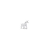 Mini mini Figurine licorne blanche 27 x 25 x 6 mm