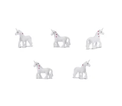 Mini mini Figurine licorne blanche 27 x 25 x 6 mm