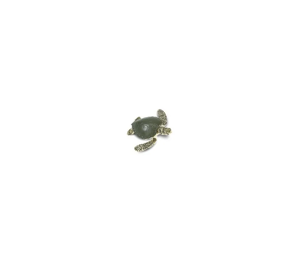 Mini mini Figurine tortue de mer verte 30 x 30 x 9 mm