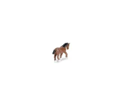 Mini mini mini figurine cheval marron 20 x 28 x 6 mm