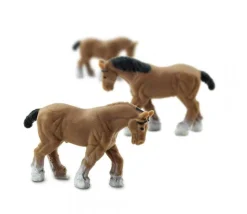 Mini mini mini figurine cheval marron 20 x 28 x 6 mm