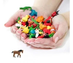 Mini mini mini figurine cheval marron 20 x 28 x 6 mm