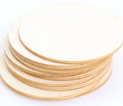 Mini plateau bois rond de 8,5 cm brut