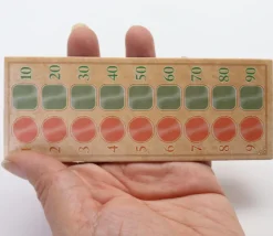 Mini plateau de jeu suivi des scores 13 x 5 cm