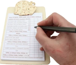 Mini porte bloc à pince 12 x 18 cm coccinelle (support pour noter)