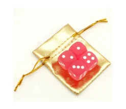 Mini sac tissu doré 6 x 8 cm