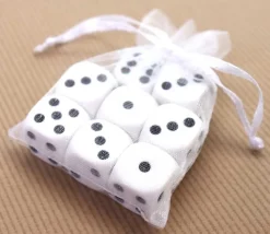 Mini Sac tissu transparent 8 x 6 cm blanc