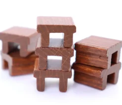 Mini table bois 1.6 x 1.5 x 1 cm