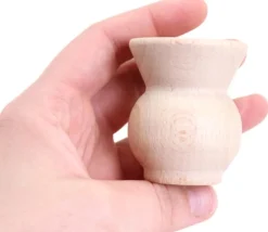 Mini vase en bois de 4.5 x 5 cm