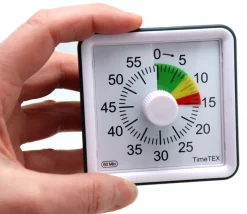 Minuteur décompteur - cadran multicolore - 7.8 cm