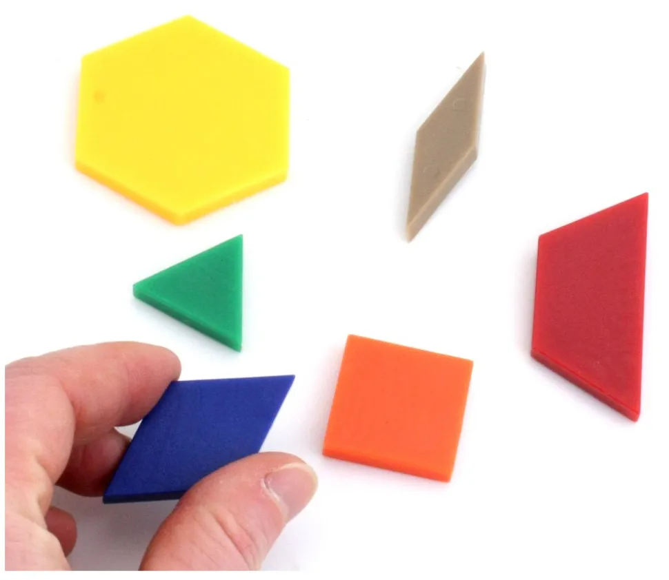 Mosaïque logique lot de 250 pièces formes géométriques