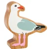 Mouette blanche en bois 77 x 69 x 25 mm