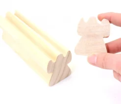 Moulure ange en bois naturel à découper 15 cm