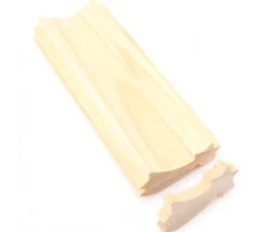 Moulure étoile filante en bois naturel à découper 15 cm