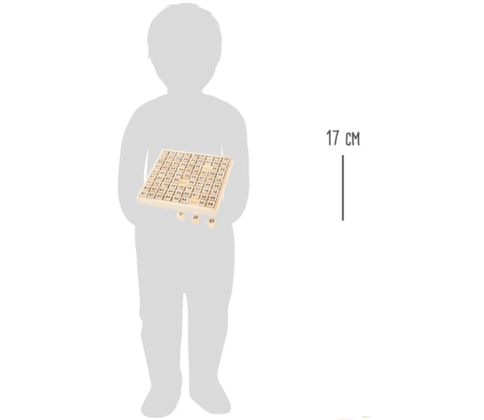 Multiplication - table de calcul bois naturel