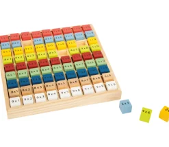 Multiplication - table de calcul bois multicolore