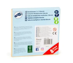Multiplication - table de calcul bois multicolore