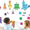 Numberblocks repositionnables pour surfaces lisses : chiffres, personnages