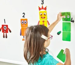 Numberblocks repositionnables pour surfaces lisses : chiffres, personnages