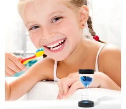 Pack 4 sabliers 1, 3, 5,10 minutes - 10 cm de haut - 4 cm de diamètre super lisible