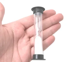 Pack 5 sabliers pour jeux : 30 sec,1,3,5 et 10 minutes - 9 cm MM