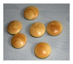 Palet galet 2.3 cm buis naturel pour jeu de go unité