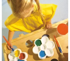 Palette fleur peinture ou tri 19 cm - 7 compartiments