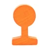Panneau circulation rond orange
