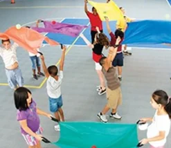 Parachute 2 joueurs - jeu coordination coopératif