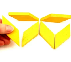 Parallèlogramme en bois 47 x 24 x 8 mm jaune pour jeu achat en ligne