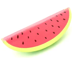Pastèque en bois de 8.5 x 3.8 cm tranche jouet fruit